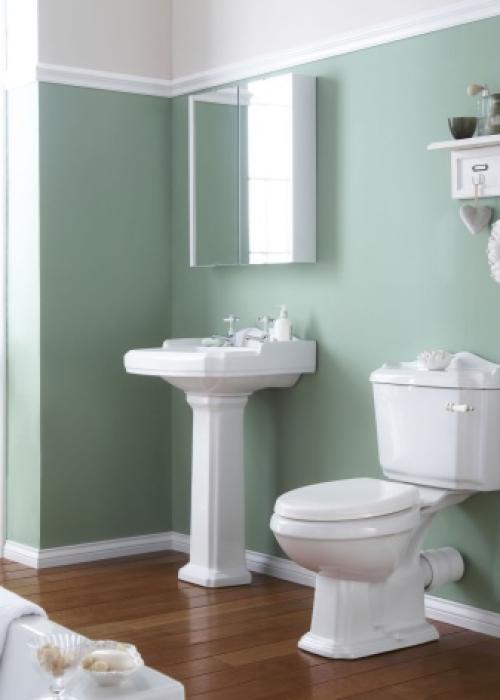 Ванная с крашенными стенами. Преимущества и недостатки окрашенных стен 11