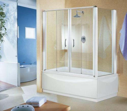 Современный дизайн ванной комнаты с душевой кабиной. Варианты исполнения