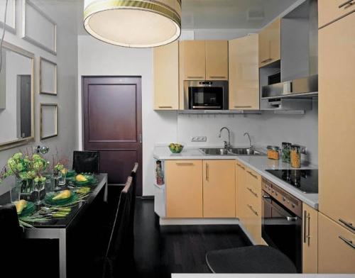 Дизайн кухни 9 кв м в панельном доме. Как увеличить площадь кухни в панельном доме?