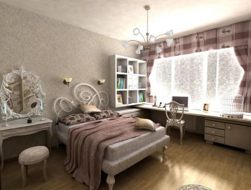 Дизайн комнаты. Стильный интерьер комнаты современной девушки