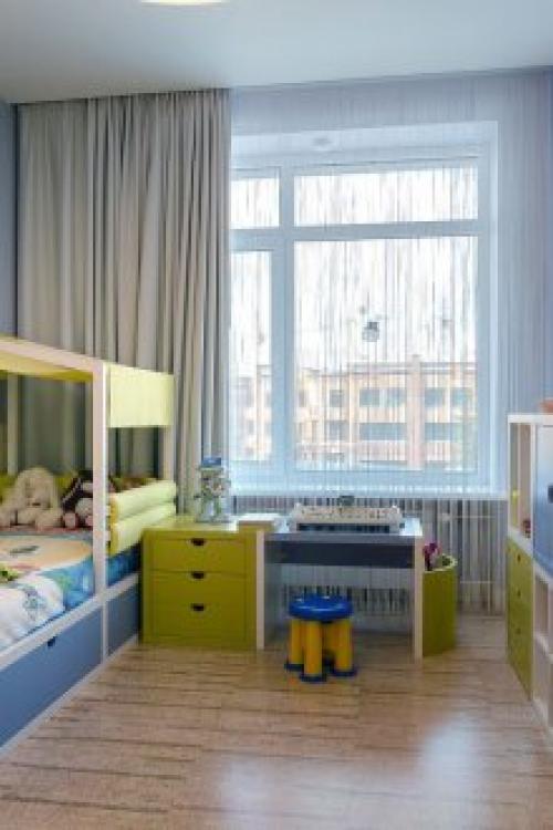 Дизайн штор из трех цветов. Варианты комбинирования