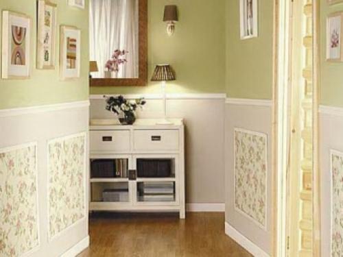 Как с помощью обоев расширить узкий коридор. Цвета 01