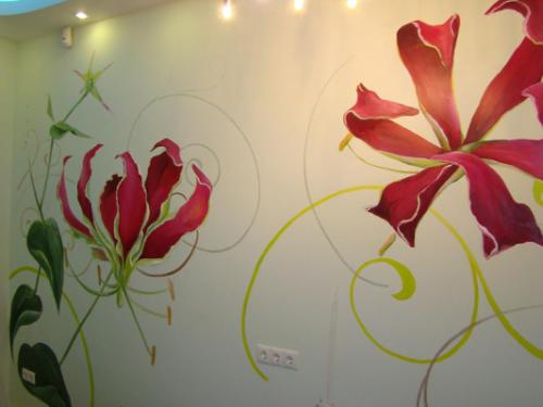 Как украсить стену в детской. Что потребуется для росписи стен 08