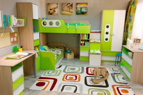 Салатовые стены в детской. Детская комната в зеленом цвете — гармоничный интерьер и удачные сочетания