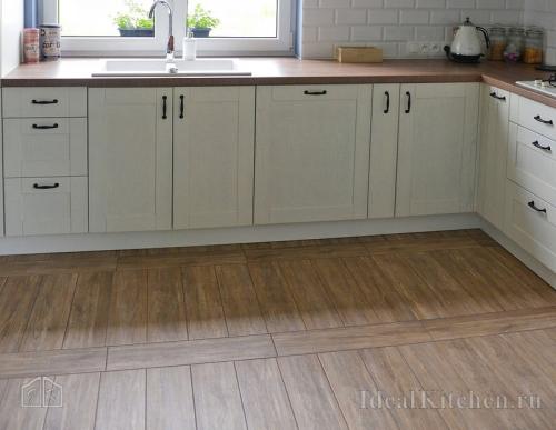 Фартук на кухню плитка под дерево. Плитка и керамогранит под дерево для пола на кухне