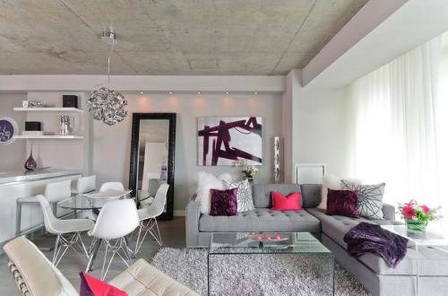 Фиолетовый цвет в интерьере 07