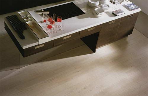 Фартук на кухню плитка под дерево. Плитка и керамогранит под дерево для пола на кухне