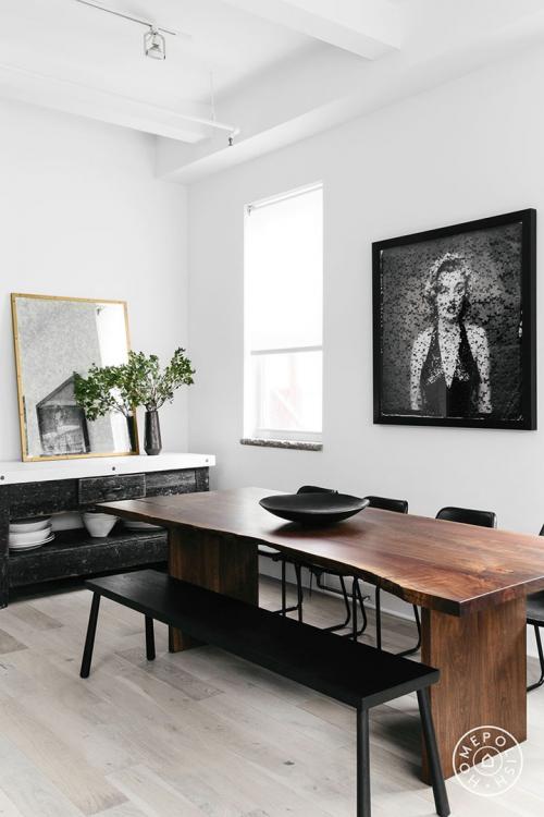 Черно-белое великолепие квартиры в Нью-Йорке 05