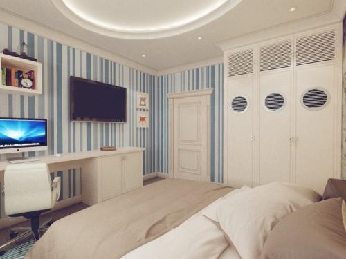 Планировка квартиры четырехкомнатной квартиры. Планировка четырехкомнатной квартиры в 3D программе 01