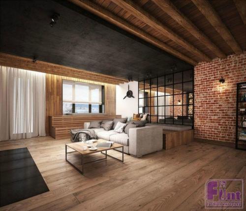 Таунхаус в стиле лофт. Дом на две семьи с панорамными окнами TP-107 02 Таунхаус в стиле лофт. Дом на две семьи с панорамными окнами TP-107 02