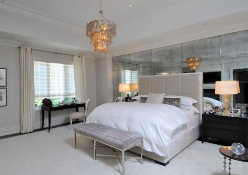 Зеркальная стена в интерьере 09