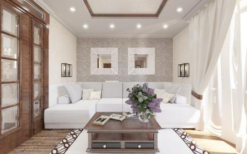 Планировка квартиры четырехкомнатной квартиры. Планировка четырехкомнатной квартиры в 3D программе 03