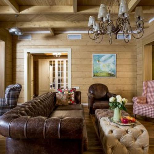 Гостиная на даче в стиле прованс. Прованс