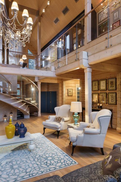 Гостиная на даче в стиле прованс. Прованс