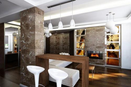 Планировка квартиры четырехкомнатной квартиры. Планировка четырехкомнатной квартиры в 3D программе 04