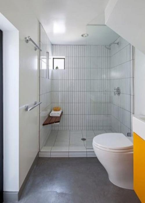 Ванная комната с душем без кабины. Почему многие отказываются от ванны 23