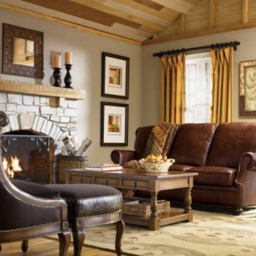 Гостиная на даче в стиле прованс. Прованс