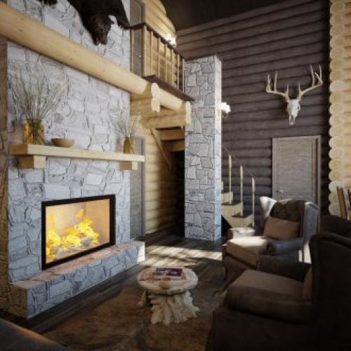 Гостиная на даче в стиле прованс. Прованс