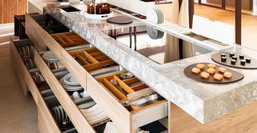 Как правильно разместить посуду на кухне. На кухне не должно быть ничего лишнего