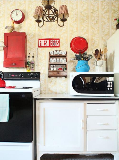 Кухня в винтажном стиле 15