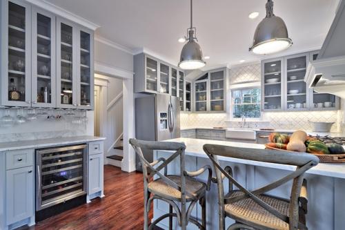 Комбинации с плиткой на кухне. 02