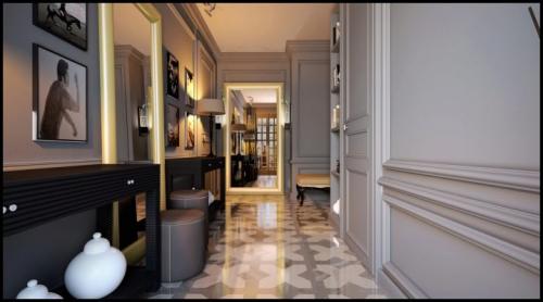 Идеи для длинного узкого коридора. Мебель для прихожей в маленький коридор 09 Идеи для длинного узкого коридора. Мебель для прихожей в маленький коридор 09