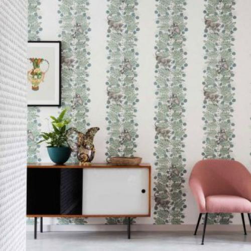 Обои с крупным рисунком очень. Геометрия и полоска