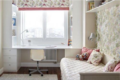 Варианты оформления места возле окна 02