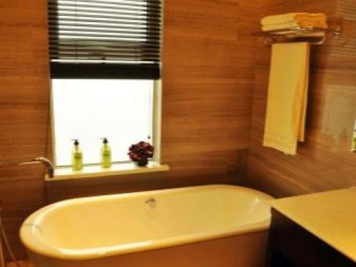 Ванная комната из дерева. Особенности электроснабжения в ванной комнате 17