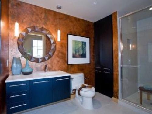 Ванная комната из дерева. Особенности электроснабжения в ванной комнате 19