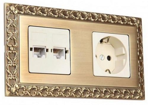 Серебристые розетки в интерьере. Розетки и выключатели – дизайн под стиль интерьера