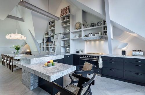 Просторный минималистичный лофт в Стокгольме (160 кв. м) 09