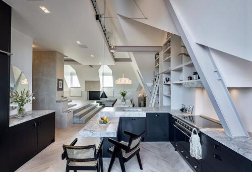 Просторный минималистичный лофт в Стокгольме (160 кв. м) 08