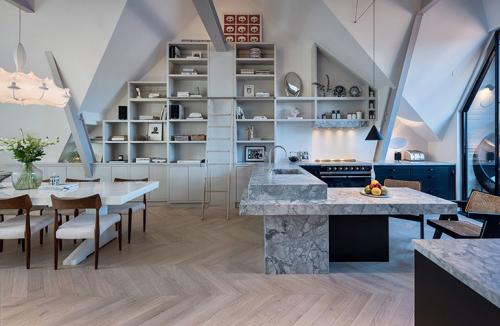 Просторный минималистичный лофт в Стокгольме (160 кв. м) 02