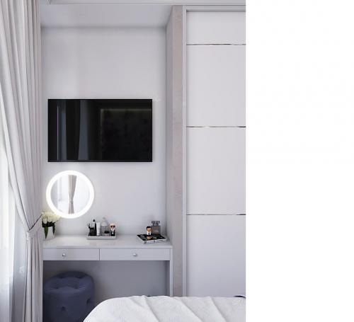 Нежная спальня, 8.5 кв.м. 02