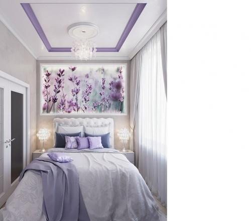 Нежная спальня, 8.5 кв.м. 03