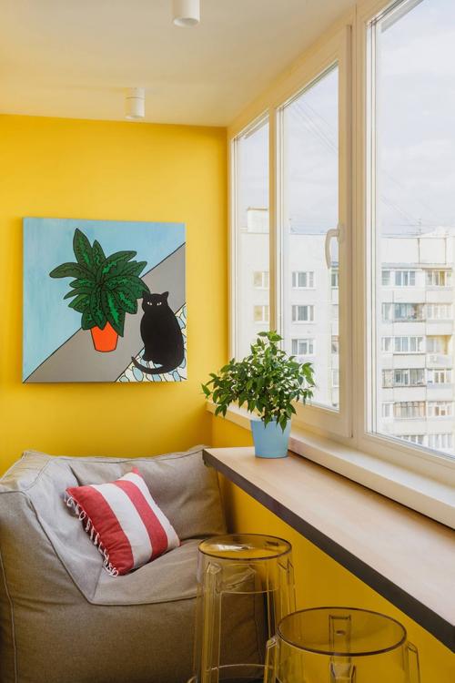 Яркая квартира для девушки в Москве (34 кв. м) 16