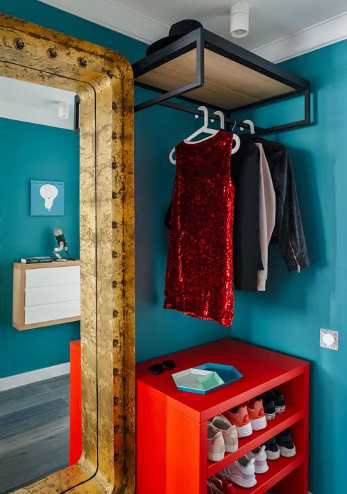 Яркая квартира для девушки в Москве (34 кв. м) 14