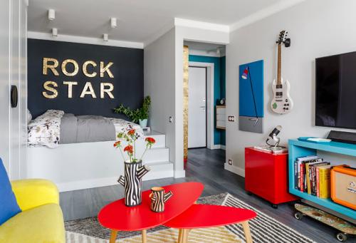 Яркая квартира для девушки в Москве (34 кв. м) 04