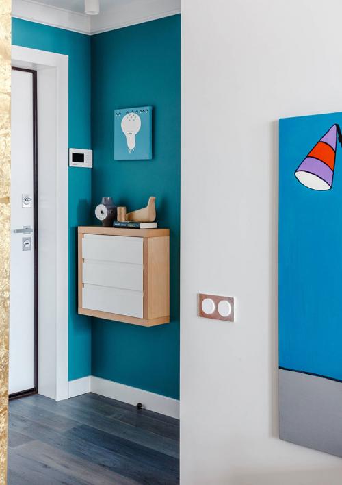 Яркая квартира для девушки в Москве (34 кв. м) 15