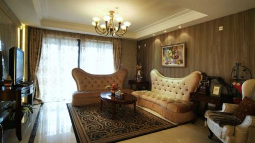 Обои с крупным рисунком в интерьере гостиной. Выбор основного цвета и рисунка