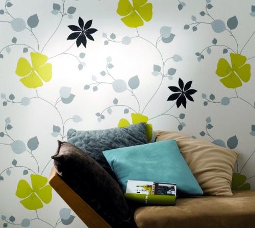 Обои с крупными цветами. Виды цветочных обоев