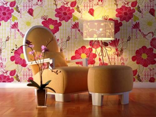 Обои с рисунком на одной стене. Почему стоит выбирать обои с рисунком?