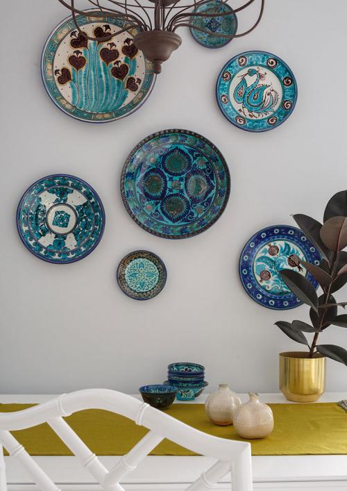 Бело-голубая квартира с восточными нотками в Москве (80 кв. м) 08