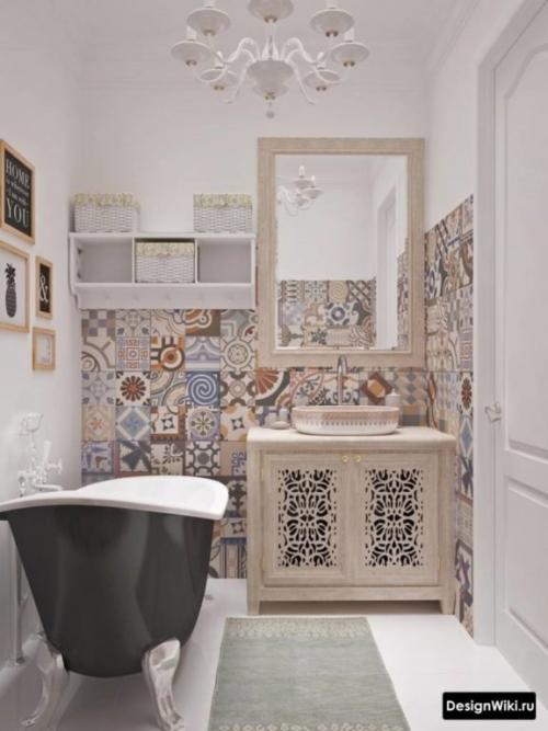 Ванная в комната в коттедже. Выбор материалов для ванной 07 Ванная в комната в коттедже. Выбор материалов для ванной 07