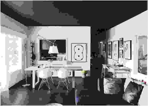 Темный потолок и светлые стены. Яркие стены, светлый потолок, темный пол 06