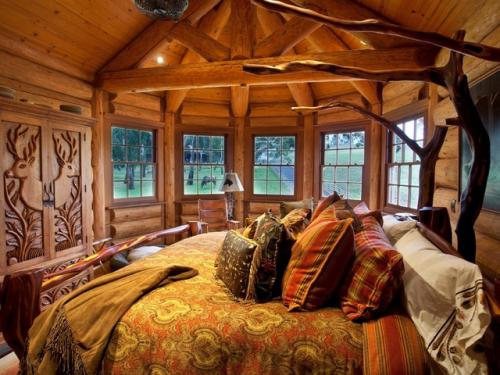 Интерьер комнаты в деревянном доме. Создаем стильный интерьер деревянного дома 46