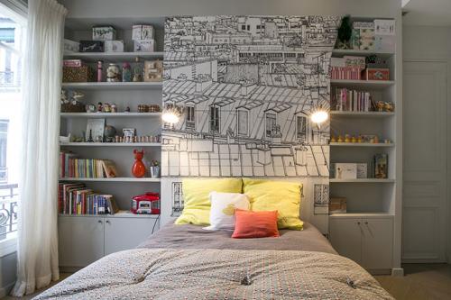 Квартира в Париже: современный интерьер, интересные детали и французский стиль (155 кв. м) 22