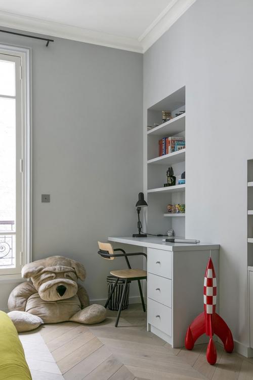 Квартира в Париже: современный интерьер, интересные детали и французский стиль (155 кв. м) 23