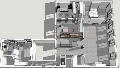 Квартира в Париже: современный интерьер, интересные детали и французский стиль (155 кв. м) 27